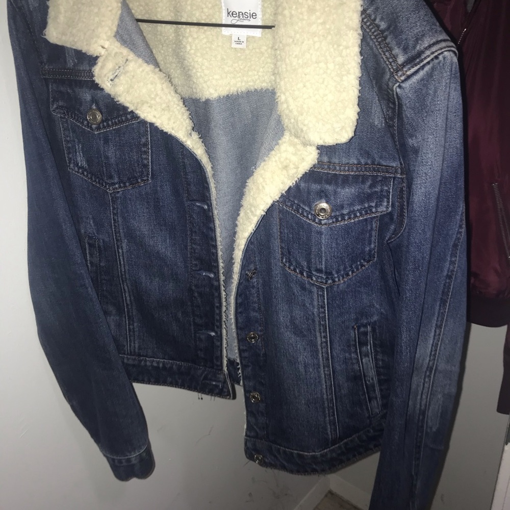 Kensie medium wash Jean jacket.